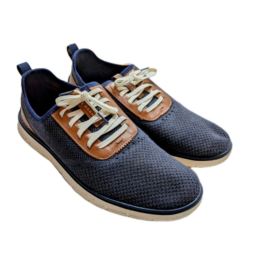 Cole Haan Generation ZEROGRAND Navy Blue Stitchlite Shoes (C31403) Size 11.5 Men